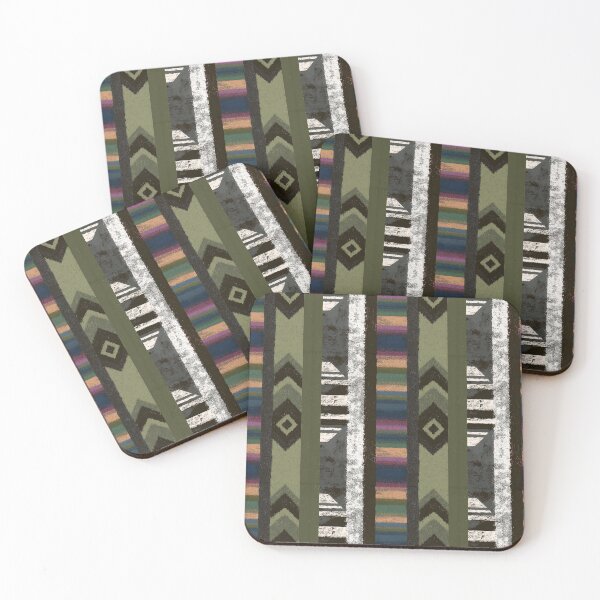 Item preview, Rustic Serape Tribal Stripe Panel Pattern designed and sold by bubblegoth.