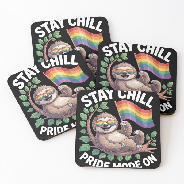 Item preview, LGBT Pride Month LGBTQIA+ Sloth  designed and sold by InspiredFoul.