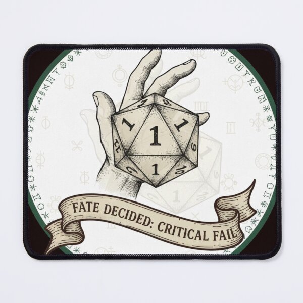 Item preview, Illusion of Choice – Cursed d20 Critical Fail Dice designed and sold by Paulina Szymoniak.