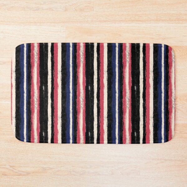 Item preview, Distressed Red Black Racing Stripes Pattern designed and sold by bubblegoth.
