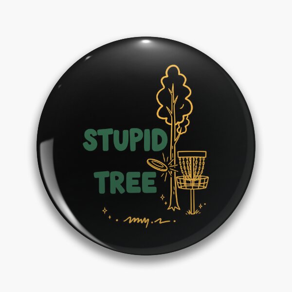 Item preview, Stupid Tree Funny Disc Golfer Frisbee Golf designed and sold by LuminOrb.
