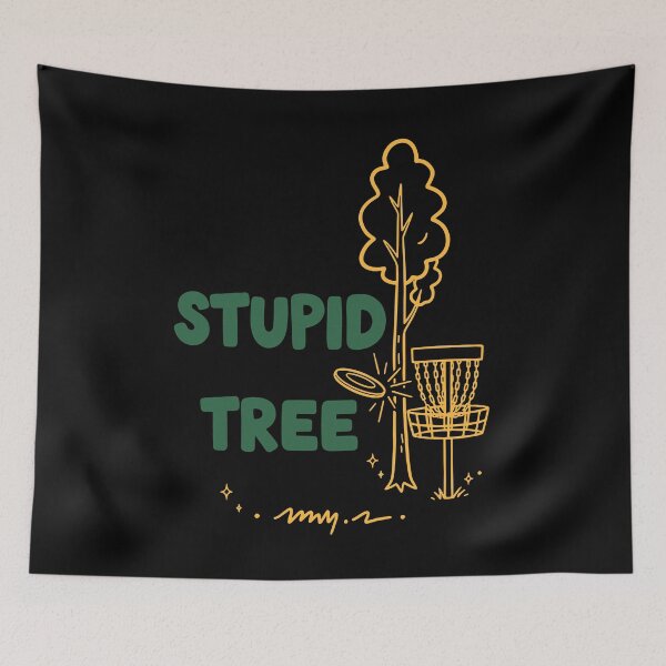 Item preview, Stupid Tree Funny Disc Golfer Frisbee Golf designed and sold by LuminOrb.