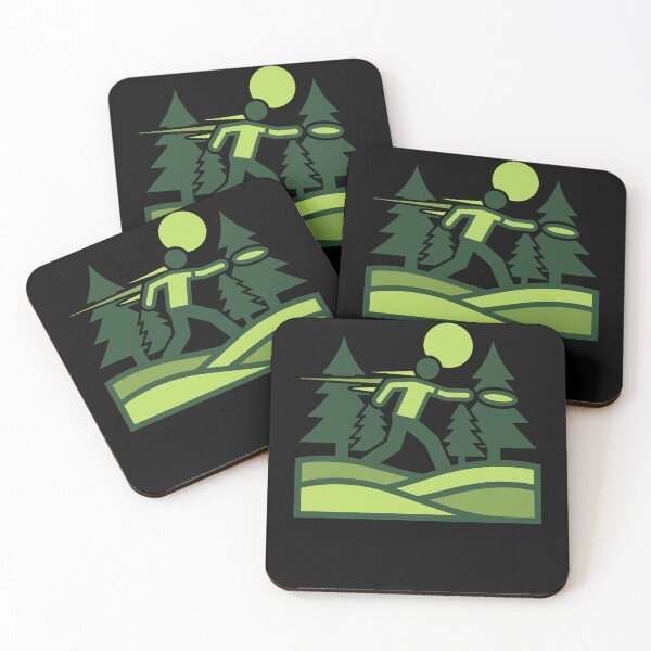 Item preview, Disc Golf Scene Flying Disc Golfer Forest Courses designed and sold by LuminOrb.