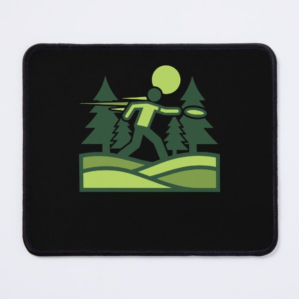 Item preview, Disc Golf Scene Flying Disc Golfer Forest Courses designed and sold by LuminOrb.