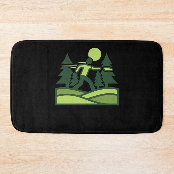 Item preview, Disc Golf Scene Flying Disc Golfer Forest Courses designed and sold by LuminOrb.