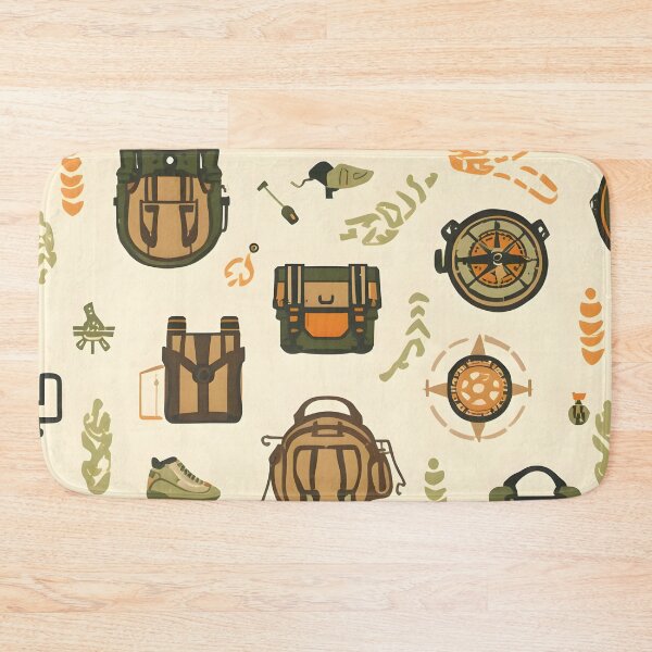Item preview, Adventure and Hiking Gear Vector Pattern designed and sold by VibranPalette.