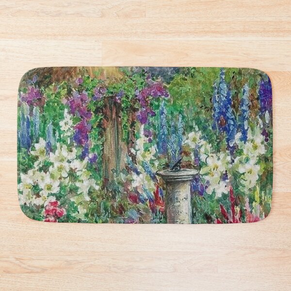 Item preview, Garden Sundial Lilies and Delphiniums designed and sold by tomorrowsart.
