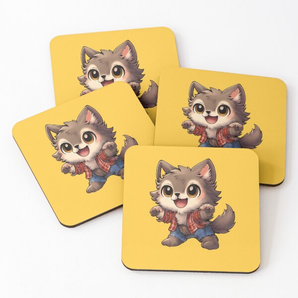 Item preview, Cute Werewolf Sticker | Kawaii Cartoon Wolf PNG designed and sold by RevieusaR.