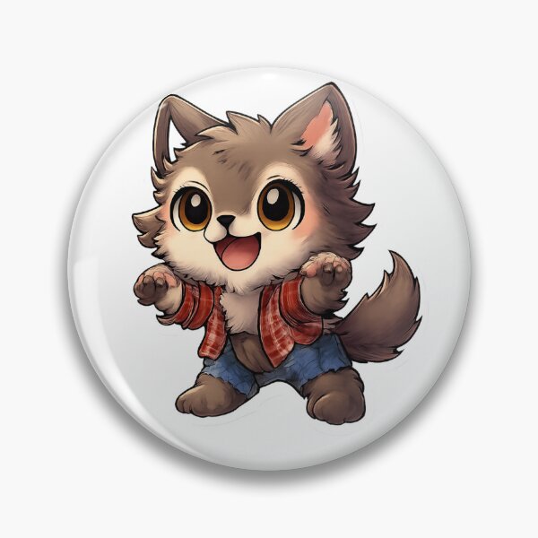 Item preview, Cute Werewolf Sticker | Kawaii Cartoon Wolf PNG designed and sold by RevieusaR.