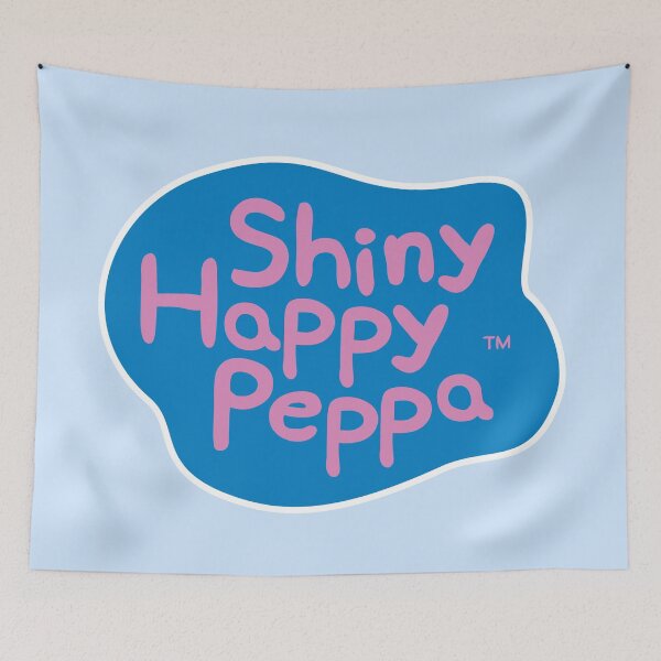 Item preview, Shiny Happy Peppa – Pop Culture Pig Parody designed and sold by Tattee.