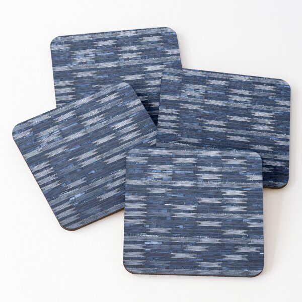 Item preview, Blue Vibrant Textures Stripes Bold Colorful Patterns Lines designed and sold by ART ATTACK ZONE.