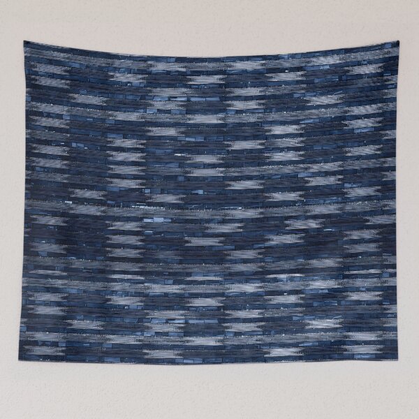 Item preview, Blue Vibrant Textures Stripes Bold Colorful Patterns Lines designed and sold by ART ATTACK ZONE.