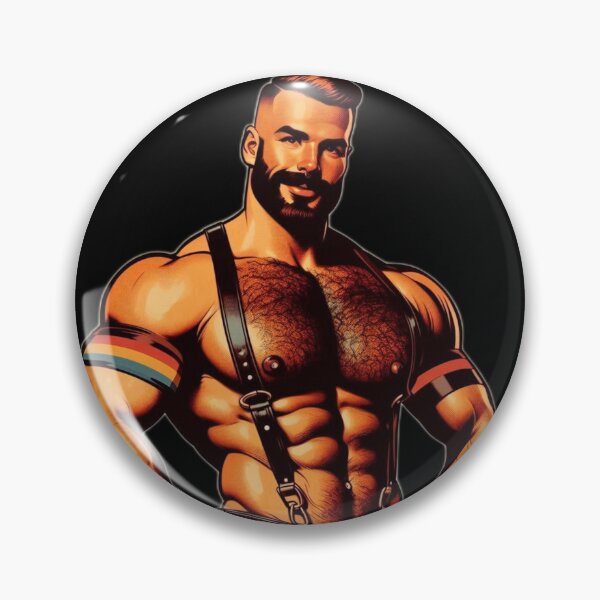 Item preview, Gay Leather Bear Color Pop Pride Graphic Design designed and sold by ItsAKinkThing.