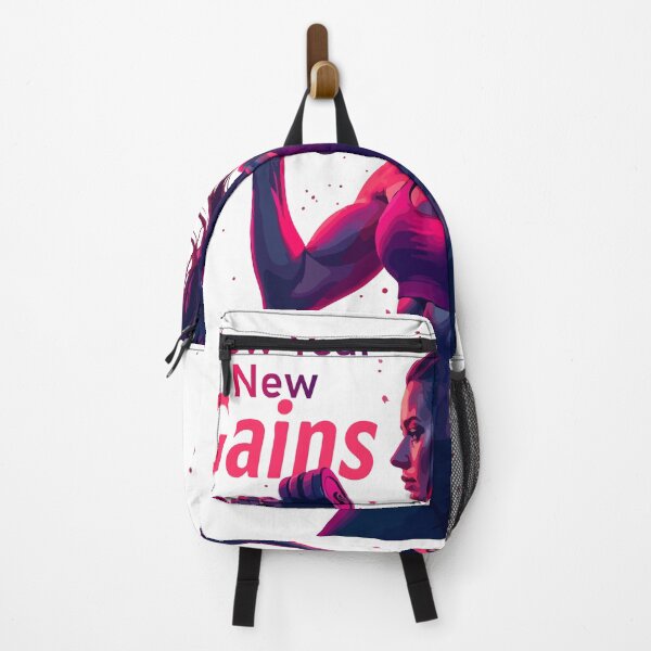 Item preview, New Year New Gains - Motivational Gym & Bodybuilding Fitness Goals 2026 designed and sold by Design-Pro-21.