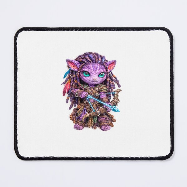 Item preview, Pandora Avatar Plush Archer Sticker – Knitted Fantasy Warrior Art designed and sold by Gurjeetpixelart.