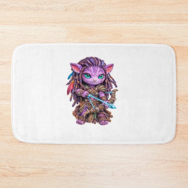 Item preview, Pandora Avatar Plush Archer Sticker – Knitted Fantasy Warrior Art designed and sold by Gurjeetpixelart.