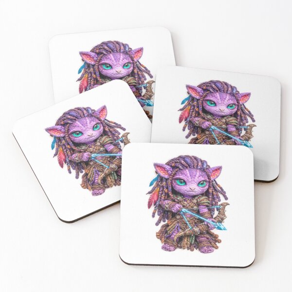 Item preview, Pandora Avatar Plush Archer Sticker – Knitted Fantasy Warrior Art designed and sold by Gurjeetpixelart.