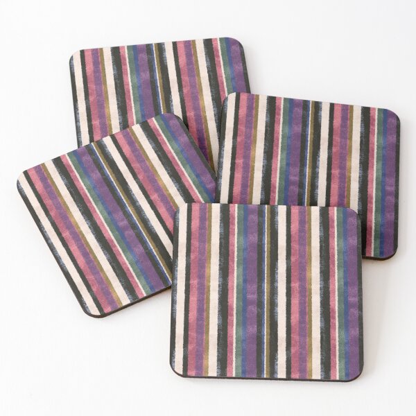 Item preview, Vintage Ticking Stripe Heritage Palette Pattern designed and sold by bubblegoth.