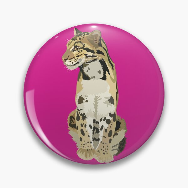 Item preview, C is for Clouded Leopard, Clouded Leopard Illustration – Exotic Big Cat Art for Wildlife Lovers designed and sold by PrettylittlepastelUk.