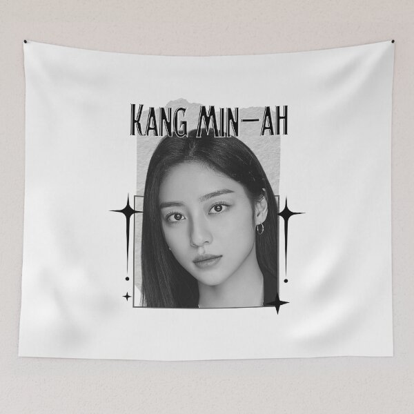 Item preview, Kang Min-ah Korean actress South Korean celebrity K-drama star Korean film Scrapbook Collage Cozy Y2K Vintage Design designed and sold by HELL0WBELLO.