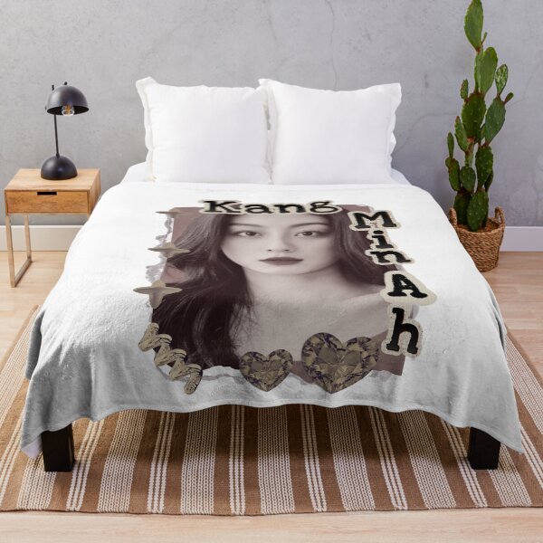 Item preview, Kang Min-ah Korean actress South Korean celebrity K-drama star Korean film Scrapbook Collage Cozy Y2K Vintage Design designed and sold by HELL0WBELLO.