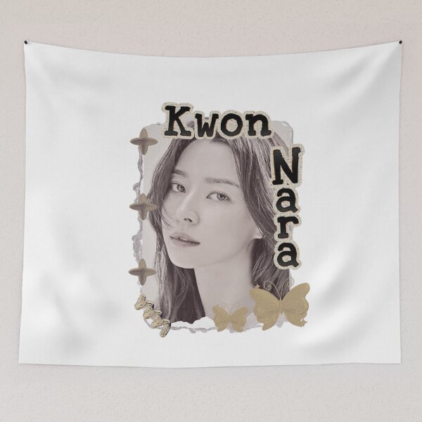 Item preview, Kwon Nara - Kwon Ah-yoon Korean actress South Korean celebrity K-drama star Korean film Scrapbook Collage Cozy Y2K Vintage Design designed and sold by HELL0WBELLO.