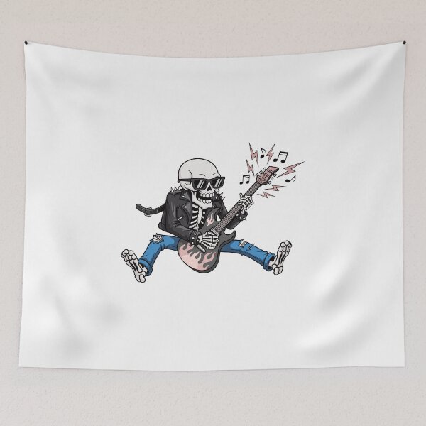 Item preview, Rocker Skeleton Playing Electric Guitar designed and sold by Horrify.