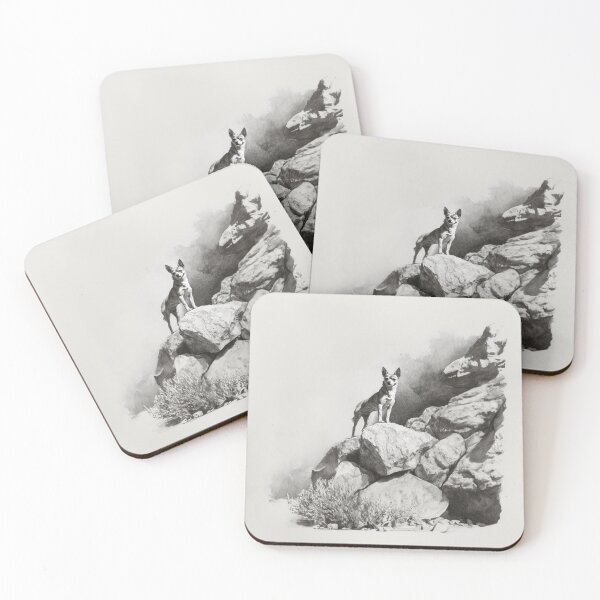 Item preview, A Chihuahua standing bravely on a large boulder, Dogs in Motion designed and sold by CDC40.