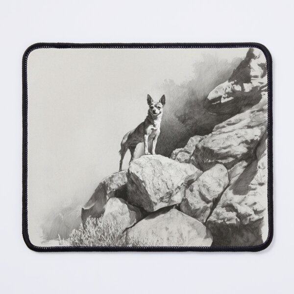 Item preview, A Chihuahua standing bravely on a large boulder, Dogs in Motion designed and sold by CDC40.