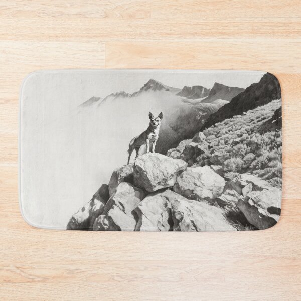 Item preview, A Chihuahua standing bravely on a large boulder, Dogs in Motion designed and sold by CDC40.