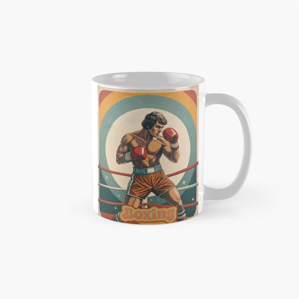 Item preview, Retro Knockout: Vintage Boxer in Bold Stance designed and sold by ForeverPrintsOK.