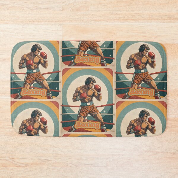 Item preview, Retro Knockout: Vintage Boxer in Bold Stance designed and sold by ForeverPrintsOK.