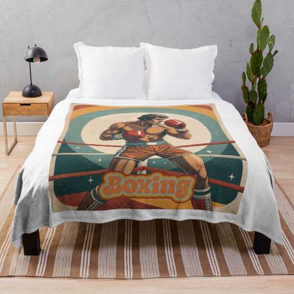 Item preview, Retro Knockout: Vintage Boxer in Bold Stance designed and sold by ForeverPrintsOK.