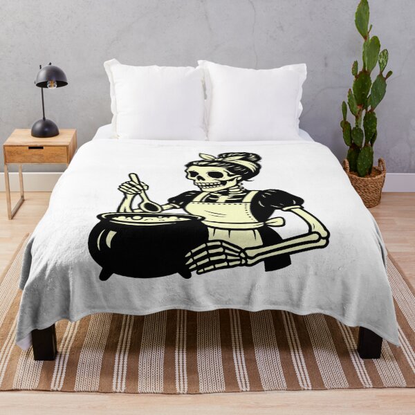 Item preview, Skeleton Woman Cooking with Spoon designed and sold by Horrify.