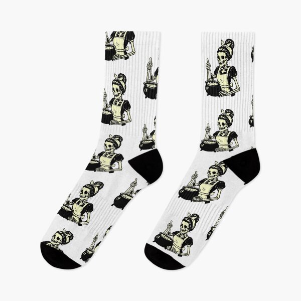 Item preview, Skeleton Woman Cooking with Spoon designed and sold by Horrify.