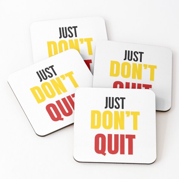Item preview, Just Don’t Quit – Bold Motivational Typography designed and sold by SinghDesignHub.