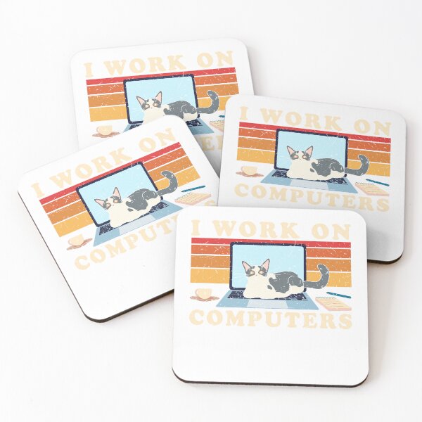 Item preview, I Work On Computers For Cat Lovers designed and sold by artcultreone.