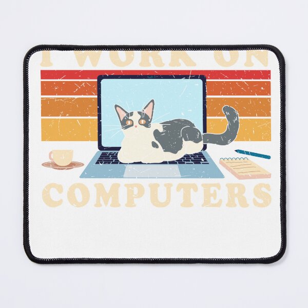 Item preview, I Work On Computers For Cat Lovers designed and sold by artcultreone.