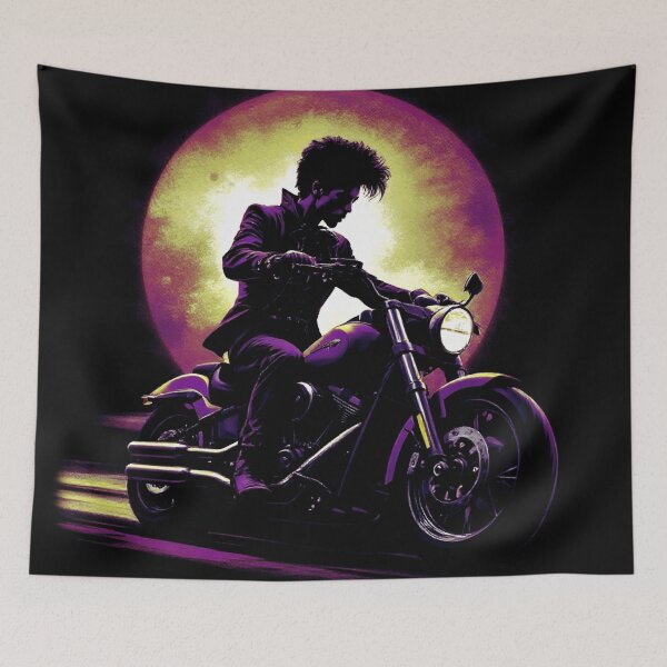 Item preview, Let’s Go Crazy, for black fabrics designed and sold by SteadyRolling.
