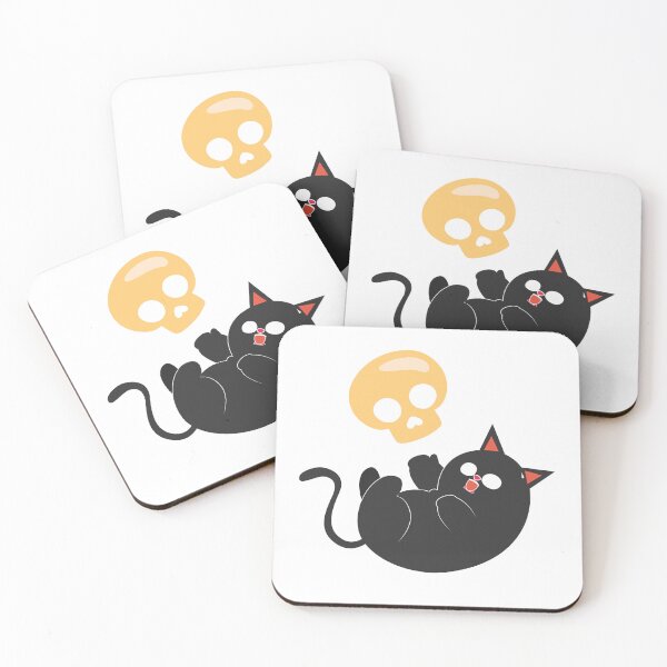 Item preview, Black Cat Skull Lovers designed and sold by artcultreone.