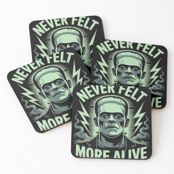 Item preview, Never Felt More Alive Frankenstein Halloween designed and sold by trinfhri.