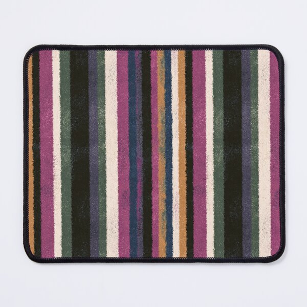 Item preview, Rustic Plum Teal Ticking Stripes Pattern designed and sold by bubblegoth.