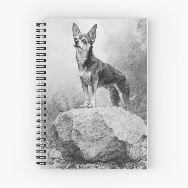 Item preview, A Chihuahua standing bravely on a large boulder, Dogs in Motion designed and sold by CDC40.