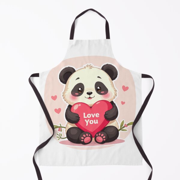 Item preview, Cute Kawaii Panda Love You Heart - Aesthetic Valentine's Day Animal Illustration designed and sold by Design-Pro-21.