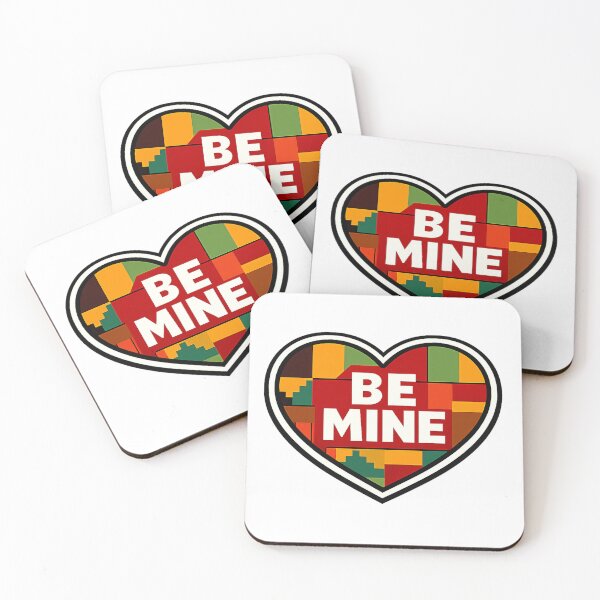 Item preview, Be Mine – Kente Cloth Heart Valentine's Design designed and sold by The Crimson Halo.