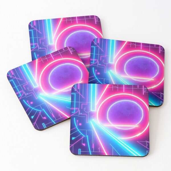 Item preview, Phasing | 80s Neon Synthwave Art designed and sold by AdamusDrakeDM.