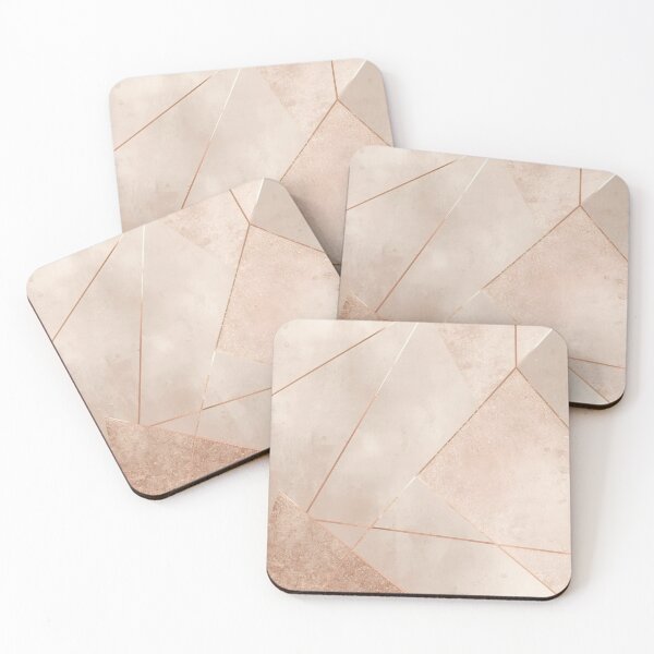 Item preview, Luxury Rose Gold Geometric Marble Abstract designed and sold by LakLuxe studio .