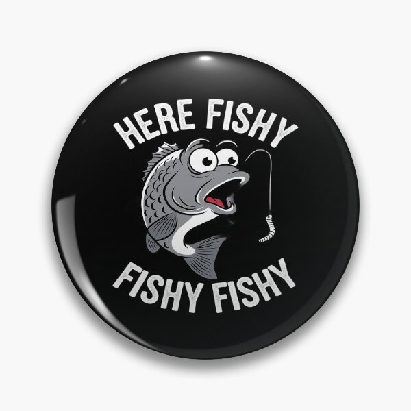 Item preview, Here Fishy Fisherman Fishing Lover Cute Fish Worm  designed and sold by MarryIsMonth.