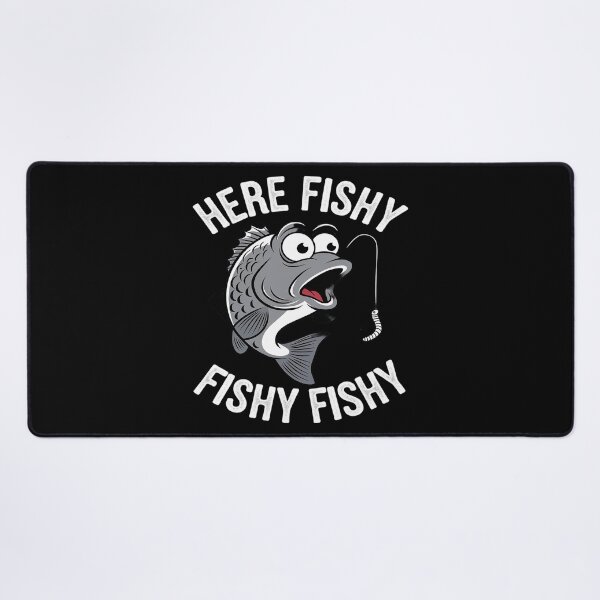 Item preview, Here Fishy Fisherman Fishing Lover Cute Fish Worm designed and sold by MarryIsMonth.