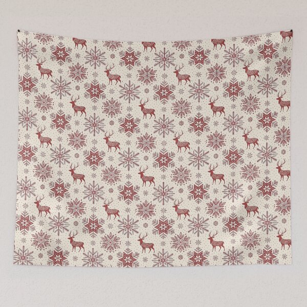 Item preview, Scandinavian Christmas pattern designed and sold by Merrylands Artshop.